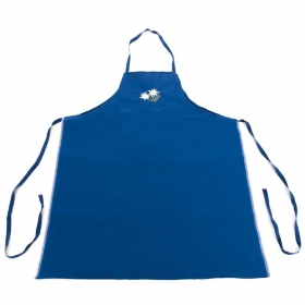 Blaue Sch�rze mit Motiv "2 Edelweiss"