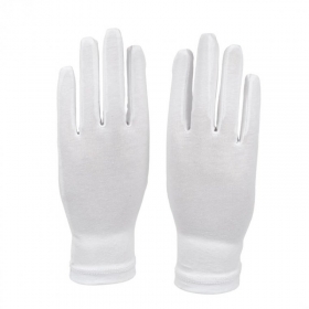 HANDSCHUHE IN WEISSER BAUMWOLLE