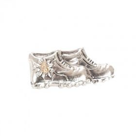 Anstecknadel- Bergschuh und Edelweiss