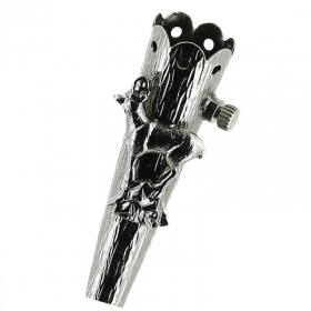 Runde H�lse mit Schraube und Rehbock - 4.4 cm hoch