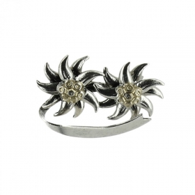 Anstecknadel doppeltes Edelweiss
