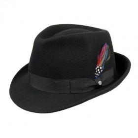 STETSON | Trilby Filzhut mit schmaler Krempe und Ripsband Garnitur