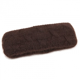 Damen Stirnb�nder aus Angora mit Zopfmuster