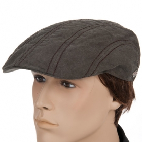 M�tzen aus Baumwolle Flache M�tze Flatcap Madison Cotton by Stetson mit leichtem Innenfutter