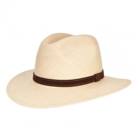 HUTTER | Original Panama Strohhut mit breiter Krempe
