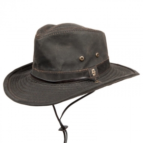 STETSON | Hut in Lederoptik Diaz Cotton mit breiter Krempe
