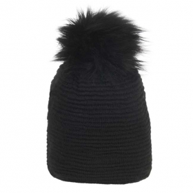 M�tze f�r Damen mit Bommel 