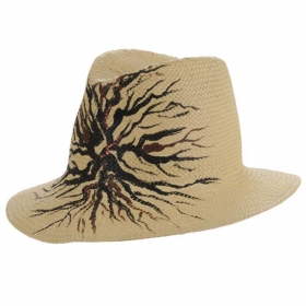 Fedora Hut handbemalt von ALESSANDRA BACCI