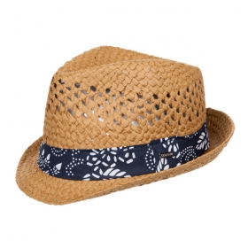 Trilby Hut mit Stoffgarnitur 