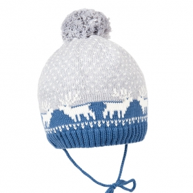 STERNTALER | Winter Strickm�tze mit B�ndchen mit Bommel