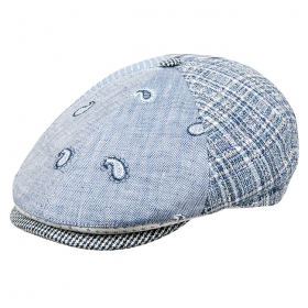 ALFONSO D\'ESTE | Herrenm�tze Flatcap 5teilig im Patchwork Stil