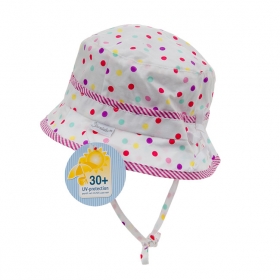 STERNTALER | Stoffh�tchen UV30+ zum Binden mit Punktemuster 