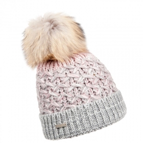 SEEBERGER| Multicolor Bommelm�tze mit Umschlag in Strick