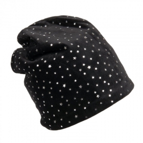 Beanie M�tze Girl mit Sterne Motiv