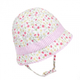 STERNTALER | M�dchen Stoffh�tchen mit Ohrenklappen und Bindeband
