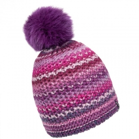 McBEANIE | Lurex Strickm�tze mit Eco Bommel