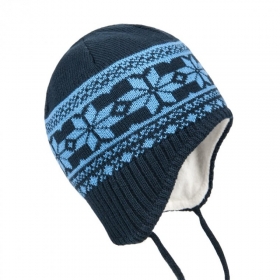 STERNTALER | Baby Strickm�tze mit Ohrenklappen und Bindeband