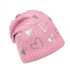 STERNTALER | M�dchen Beanie Strickm�tze mit Herzchen