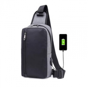 SCHULTERTASCHE CROSS BODY MIT USB 17X30X10