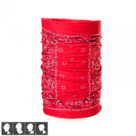 BANDANA SCHLAUCHSCHAL PAISLEY ROT 