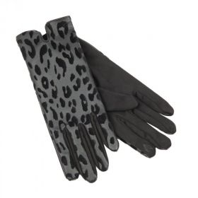 FASHION | Damen Handschuhe TOUCH SCREEN ECOPELLE CON STAMPA FLOCCATA