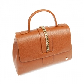 GRANADILLA | Ledertasche 29x13x20cm mit Goldkette