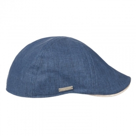 SEEBERGER | Unisex Flatcap in Baumwolle-Leinen