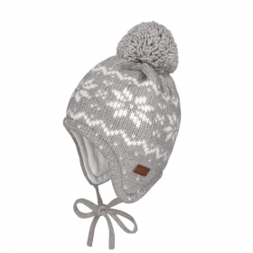 MAXIMO | Baby Bommelm�tze mit Ohrenschutz und Bindeband