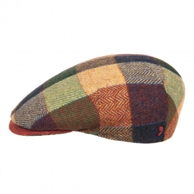 ALFONSO D\'ESTE | Flache Schieberm�tze Flatcap kariert f�r Herren aus 100% Schurwolle