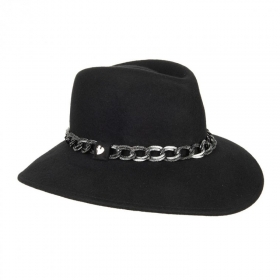 FASHION | Damenhut Fedora mit Kette