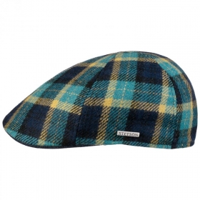 STETSON | Texas Check Wool Herrenm�tze Flach