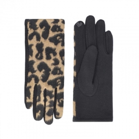 Fashion | Touchscreen Damenhandschuh mit Animalprint Leopard
