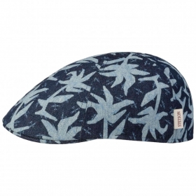 STETSON | Texas Denim Flache M�tze aus 100% Baumwolle