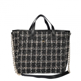 FASHION | Tweed Einkaufstasche 34x37x14