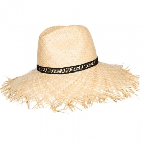 BORSALINO | Eleganter Damenhut mit locker fransiger Krempe aus 100% Stroh