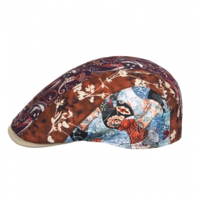 ALFONSO D\'ESTE | Stylische Flatcap Multicolor M�tze