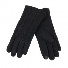 FASHION | Damen Jersey Touch Handschuh mit geflochtener R�ckseite