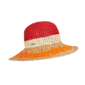 SEEBERGER | Paper crochet cloche multicolor