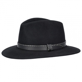 FASHION | Fedora Hut aus Wolle mit Riemen