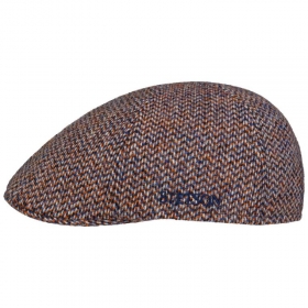 STETSON | Flatcap Harris Tweed aus reiner Schurwolle