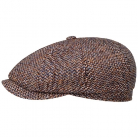 STETSON | Harris Tweed Flachm�tze f�r Herren aus reiner Schurwolle
