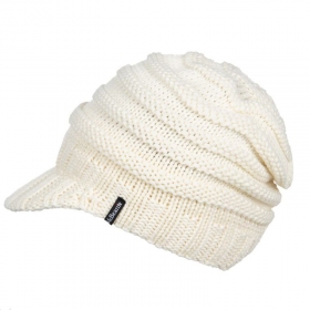 McBEANIE | Damen Strickm�tze mit festem Schirm