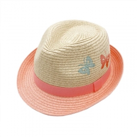 MAXIMO | Kids Girl M�dchen Trilbyhut Schmetterling Stickerei