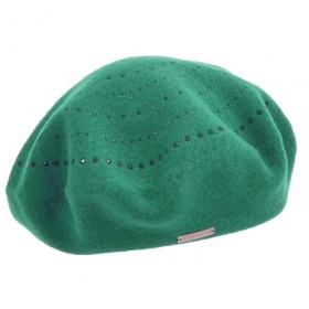 SEEBERGER | Damen Walk Baskenm�tze mit Strasssteinen
