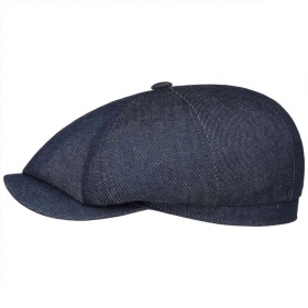 STETSON | Herren Flatcap Schieberm�tze aus Hatteras Denim
