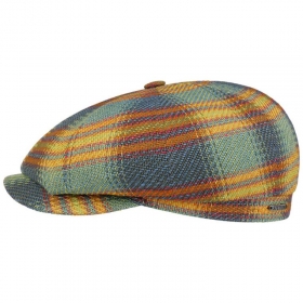 STETSON | Hatteras Flache Golfm�tze im klassischen Karodesign