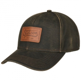 STETSON | Schildm�tze Baseball Cap mit Lederpatch und verstellbarem Verschluss