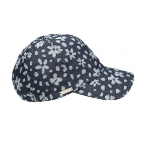 SEEBERGER | Damen Jeans Stoffcap mit Blumendesign