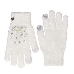 FASHION | Damen Strickhandschuh mit Touchscreen und edler Verzierung