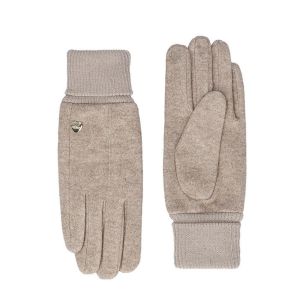 FASHION | Damen Handschuh aus Stoff mit Strickbund